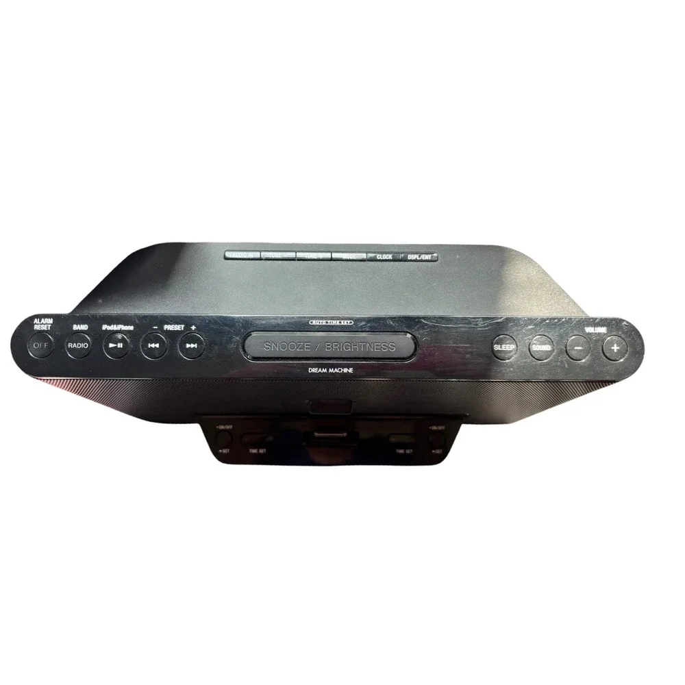 Sony Dream Machine ICF-CS15iP Speaker Dock Clock Radio iPod iPhone Black Remote